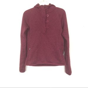 The North Face Burgundy Wine Maroon Hoodie
